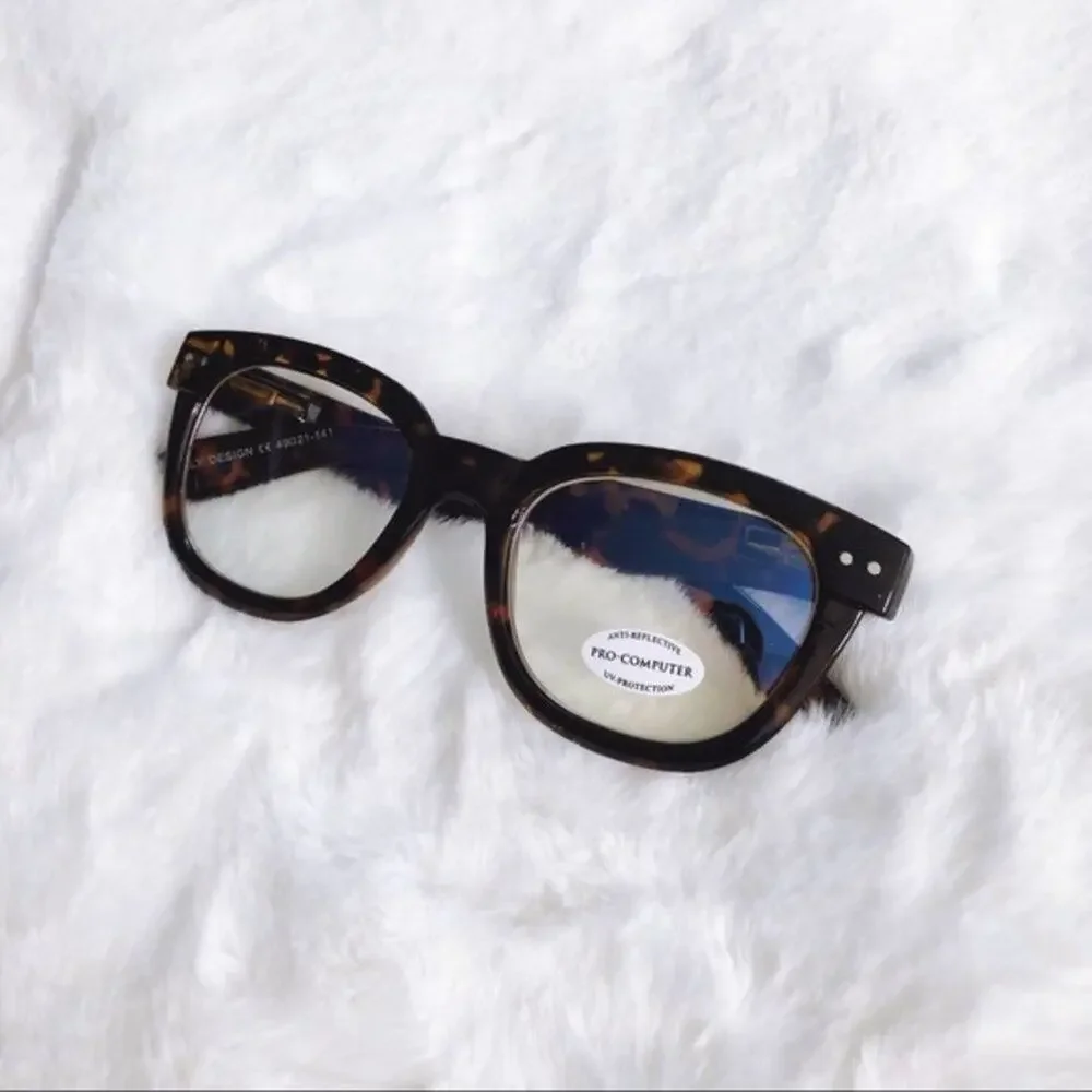 Jade Brown Computer Blue Light Glasses